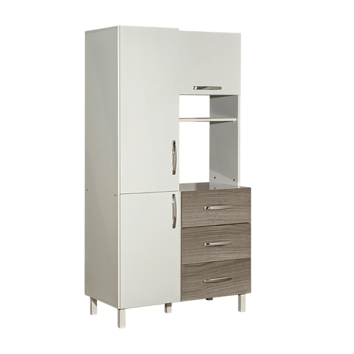 Combo de cocina Máximo 3 puertas 3 cajones grafito blanco mate 70313