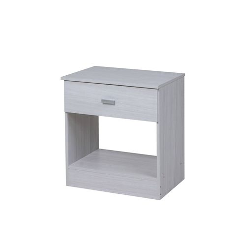 Mesa de luz Ricchezze Benevento 1 cajón color blanco alpino