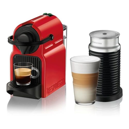 Cafetera Nespresso Inissia Red con Aeroccino C40